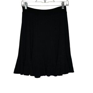 Maeve Anthropologie Black Pull on Mini Skirt Women's Size Large